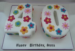 Girls 40th Birthday cake